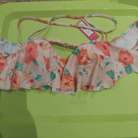 Xhilaration Off the Shoulder Bandeau Bikini Top NW - Picture 3 of 10